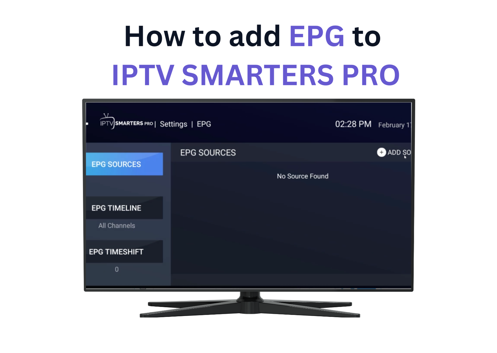 How to add epg to iptv smarters pro